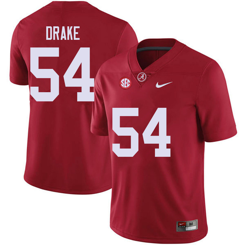 Men #54 Trae Drake Alabama Crimson Tide College Football Jerseys Sale-Red